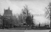 Bristol Cathedral & College Green, Showing Queen's Statue. c.1913