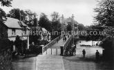 Queens Park New Suspension Bridge, Chester. Cheshire c.1923.