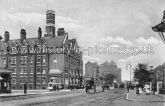 Kingsland Road & Fire Station, Hackney, London. c.1905.