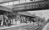 Station and Platform, Snaresbrook, London. c.1908.