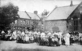 Celebration Party, Winns Avenue Infants School, Fleeming Road, Walthamstow, London. c.1918.