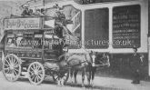 Horse drawn Omnibus, Hackney Downs Station, Dalston Lane, Hackney, London. 1905.