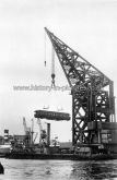 London Mammoth, 150 ton Floating Crane, King George V Dock, Silvertown, London. c.1950's
