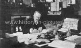 Dr Barnado at Work in his Room at Stepney Causeway, Stepney, London. c.1906