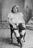 Elizabeth Daltrey, The Fat Girl of Bethnal Green, London. c.1910