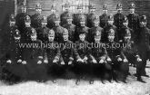 J Division Police at London Dock Strike, Docklands, London. 1911