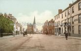 High Street and Church, Market Harborough, Leicestershire. c.1904