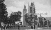 St. Margaret's Church & Big Ben, London, c.1905.
