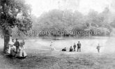 Mens Bathing Pond, Highgate, London. c.1905.