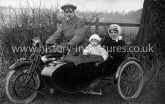 Family in Motor Cycle. c.1917