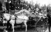 Horse and Cart Float at Celebrations, Raunds, Northamptonshire. c.1920