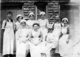 Staff and Nurses, St John's Hospital, Weston Favell, Northamptonshire. c.1916.