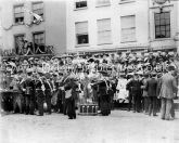 Celebrations on Market Square, Northampton. c.1910.