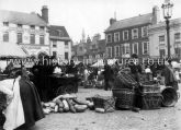 Market Day, Market Square, Northampton. c.1890's.