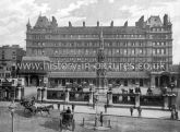 The Charing Cross Station and Hotel with Eleanor's Cross, London. c.1890's