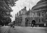 Royal Albert Hall and Albert Mansions, Kensington Gore, London. c.1890's
