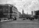The Royal United Service Institution Museum, Whitehall with Houses of Parliament in background, London. c.1890's