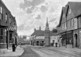 Queen Eleanor's Cross and High Street, Waltham Cross, Essex. c.1890's