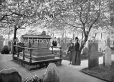 Bunyan's Tomb in Bunhill Fields Cemetery, London. c.1890's