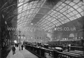 Interior of Charing Cross Station, London. c.1890's