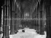 The Nave looking East, Westminster Abbey, London. c.1890's