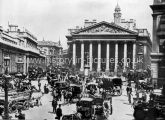 The Bank of England & Royal Exchange, London. c.1890's.