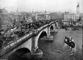 London Bridge  from the South Side, London. c. 1890's.