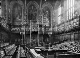 Interior of the House of Lords, The Houses of Parliament, London. c.1890's.