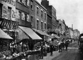 Saturday Morning Market, The New Cut, Lambeth, London.c.1890's.