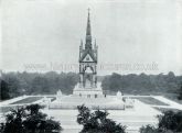 The Albert Memorial, Hyde Park, London. c.1890's.
