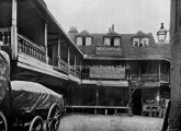 The Old Tabard Inn Courtyard, Southwark, London.1890's.