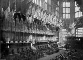 Interior of Henry VII's Chapel, Westminster Abbey, London. c.1890's.