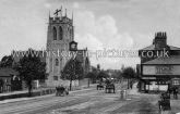St John's Church & High Street, Epping, Essex. c.1915
