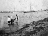 On the Sands at Brightlingsea, Essex. c.1907