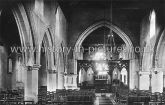 The Church of the Holy Cross, Interior Felsted, Essex. c.1910