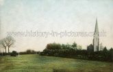 The Racecourse and St Michael's & All Angels Church, Galleywood, Essex. c.1910