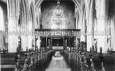 Interior, St Mary's Church, Hatfield Broad Oak, Essex. c.1910