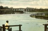 Railway Bridge and Blackwater, Maldon, Essex. c.1910