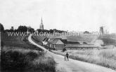 The Mill, Church and Village from Cutters Green, Thaxted, Essex. c.1905