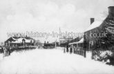 The Railway Crossing in Winter, Gt Bentley, Essex. c.1914