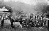 Locl Gentry with Horse & Cart, Brinkworth Grange, Brinkworth, Yorkshire. c.1915.