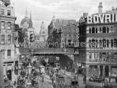 Ludgate Circus Looking towards St Paul's Cathedral, London. c.1890's
